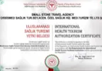 International Health Tourism Authorization Certificate No: AK-1013